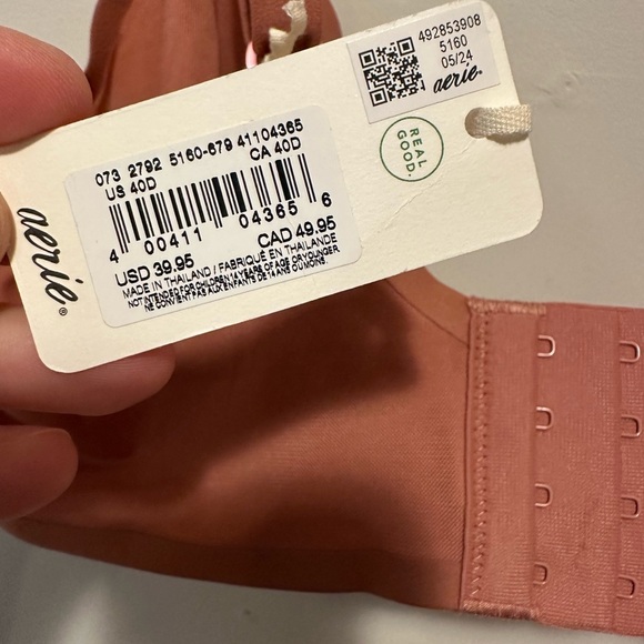 NWT Aerie SMOOTHEZ Mesh Unlined Bra Size 40D - Picture 6 of 14